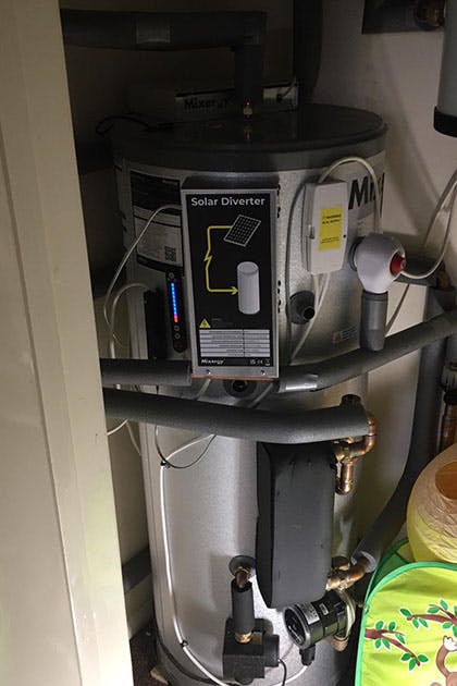 mixergy cylinder fitted in somerset