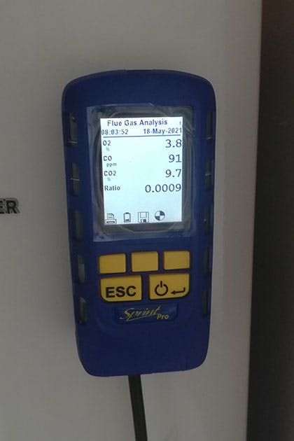 Flue Gas analysis in Bath